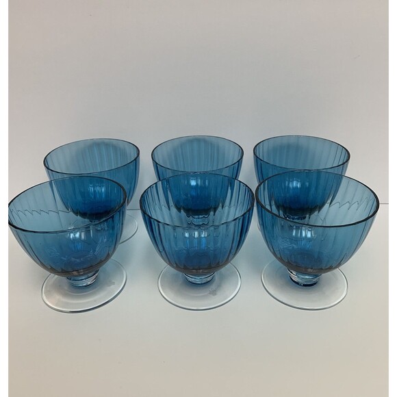 Artland Aldrich Other - Vintage Artland Aldrich Dessert Cups Sky Blue 10-Ounce Set Of 6